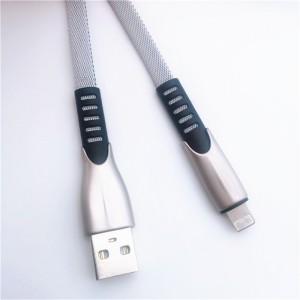KPS-1001CB 8PIN Velkoobchodní 1m silný, rychle nabitý, USB 2.0, 8pinový nabíjecí a synchronizační kabel