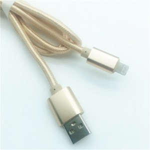 KPS-1005CB 8PIN Hot prodejní 1M nylonový pletený 2,4A rychle nabíjecí datový kabel USB